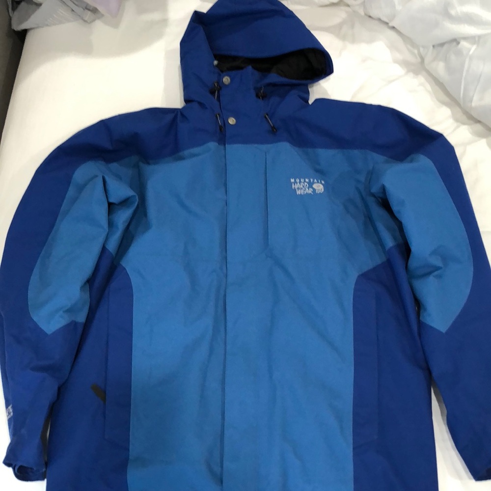 Blue Mountain Hardwear hooded gore Tex ski jacket